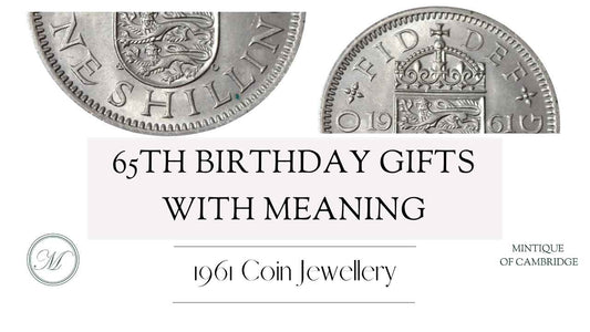 65th Birthday Gifts with Meaning: 1961 Coin Jewellery