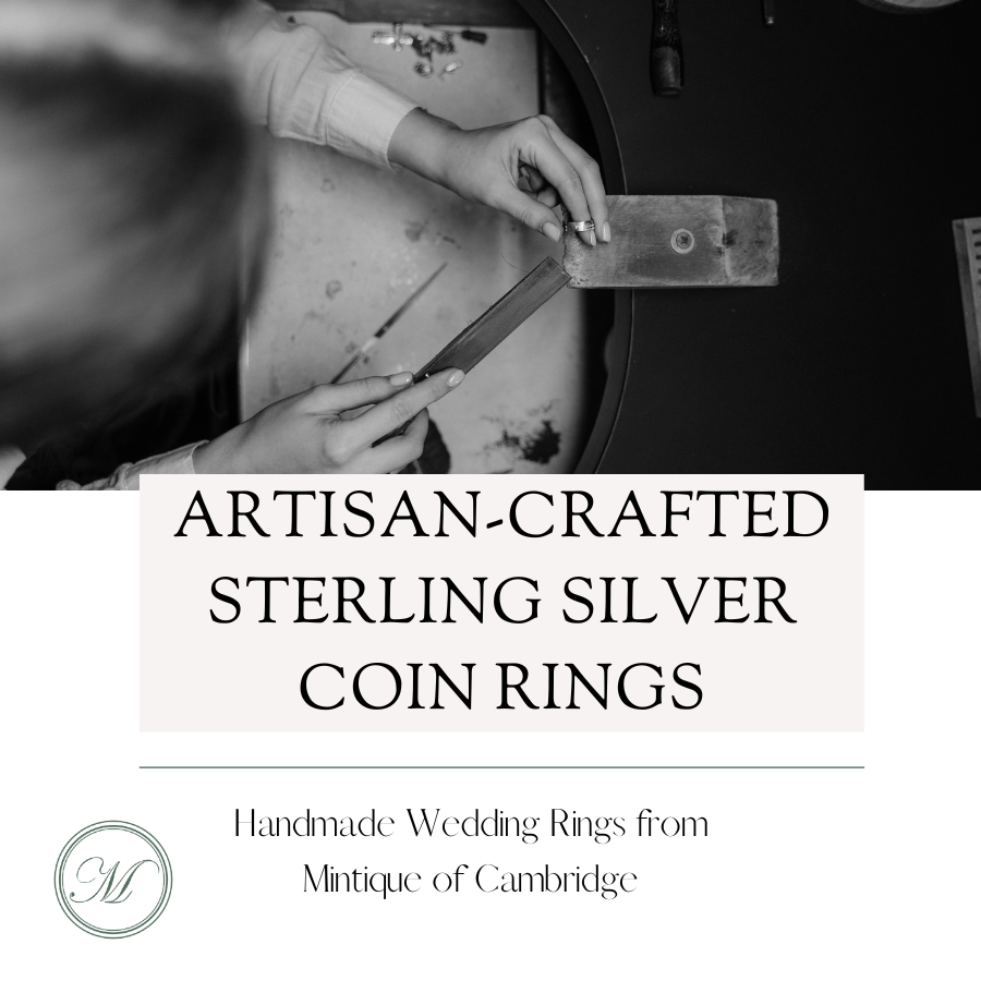 Artisan-Crafted Sterling Silver Coin Rings: Handmade Wedding Rings from Mintique of Cambridge