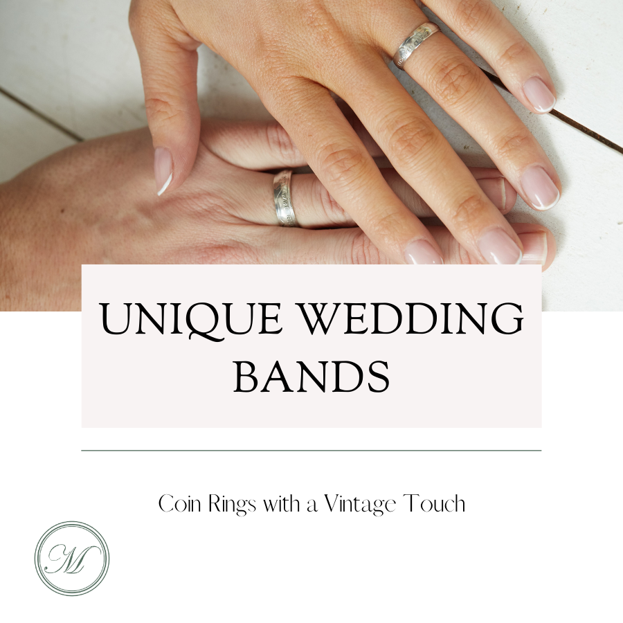 Unique Wedding Bands: Coin Rings with a Vintage Touch