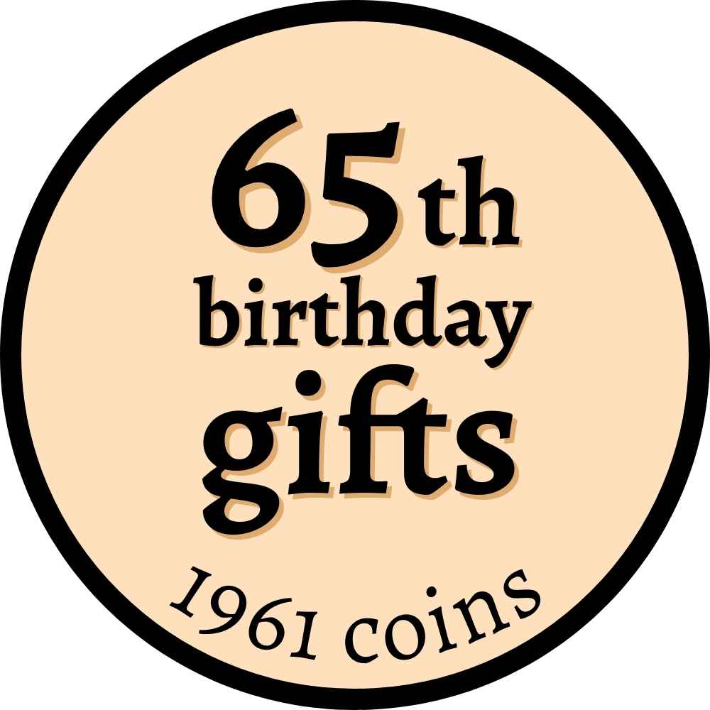 65th birthday gifts (1961 coins)