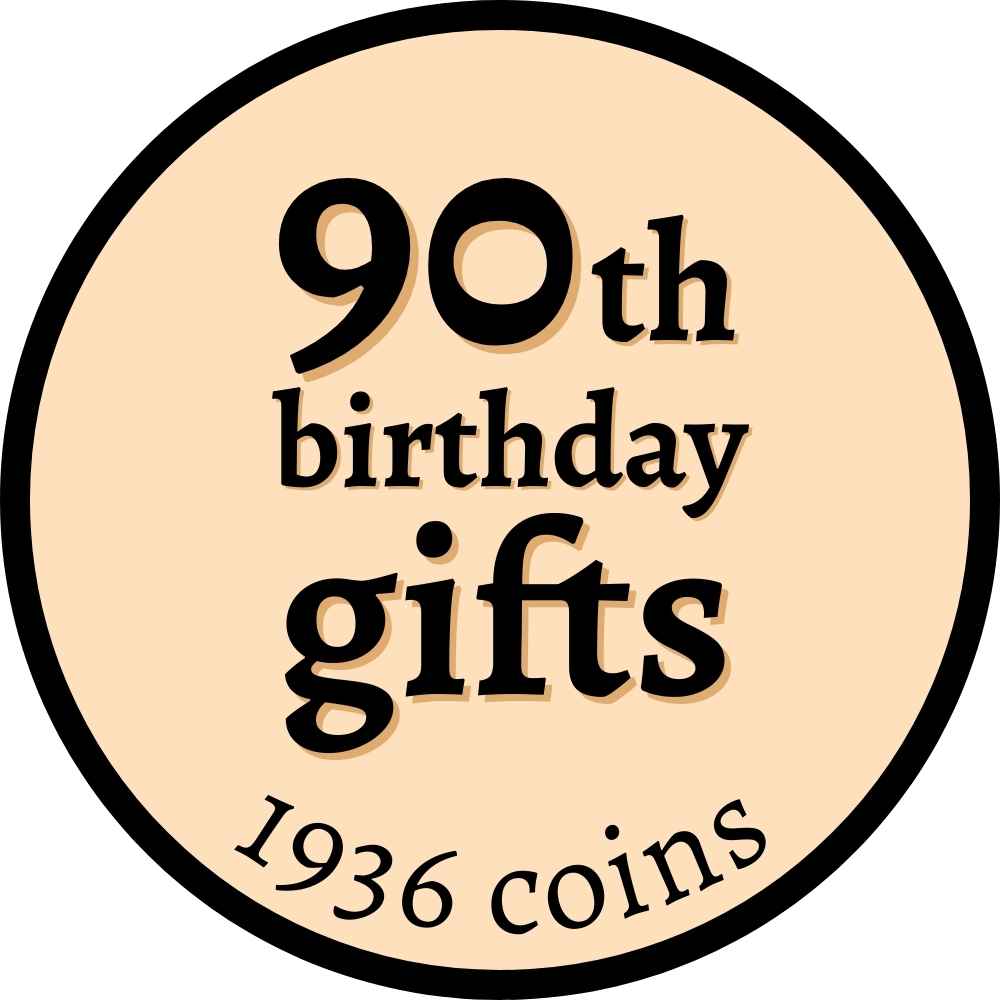 90th birthday gifts (1936 coins)