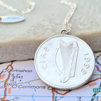 Irish 10p (Salmon) Single Coin Necklace