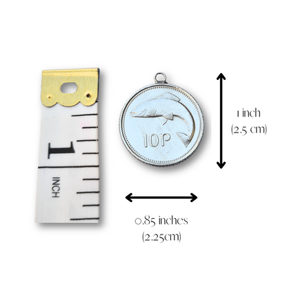 Irish 10p (Salmon) Single Coin Necklace