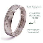 British 2026 One Penny Silver Coin Ring