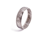 British 2026 One Penny Silver Coin Ring