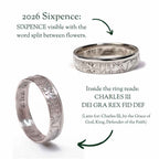 British 2026 Sixpence Sterling Silver Coin Ring