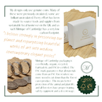 Mintique of Cambridge packaging with eco-friendly certification and text about their practices.