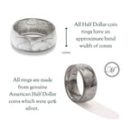 Kennedy Half Dollar 1964 Liberty Coin Ring