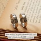 British Sixpence Sterling Silver Coin Ring