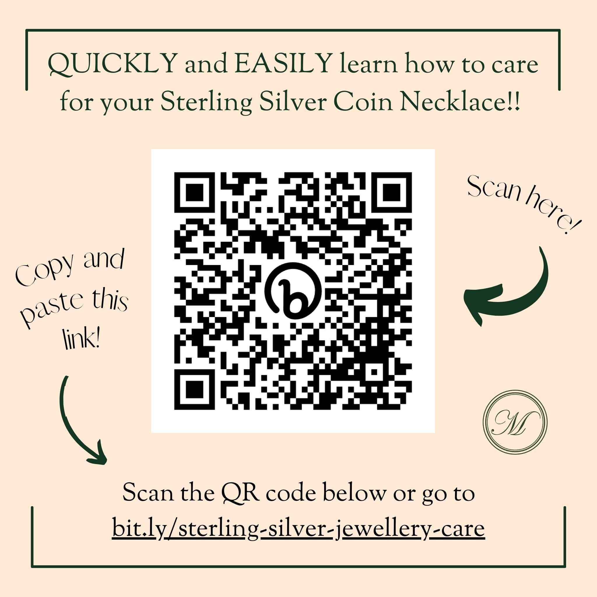 Sterling Silver Sixpence Double Coin Necklace