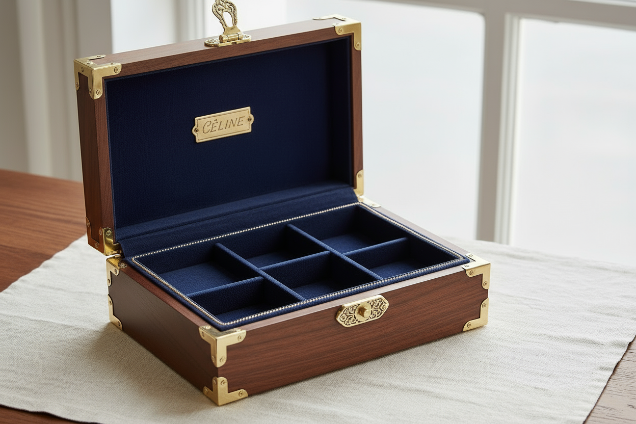remove the jewellery pieces in the image and just show the box