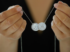 Sterling Silver Sixpence Double Coin Necklace
