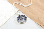 Sixpence Handmade Enamelled Necklace Pendant