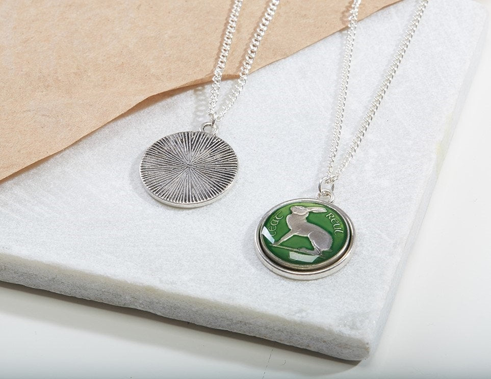 Irish Threepence Necklace