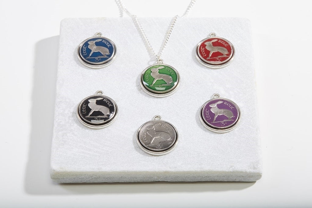 Irish Threepence Necklace