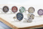 British Threepence (silver) Coin Handmade Cufflinks