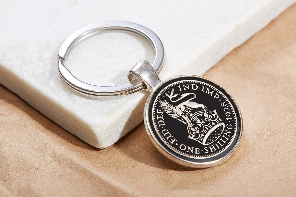 Shilling Coin Keyring