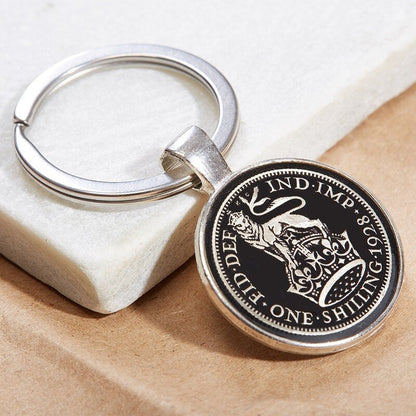 Shilling Coin Keyring