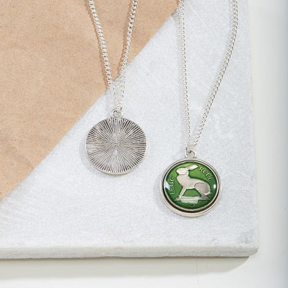 Irish Threepence Necklace