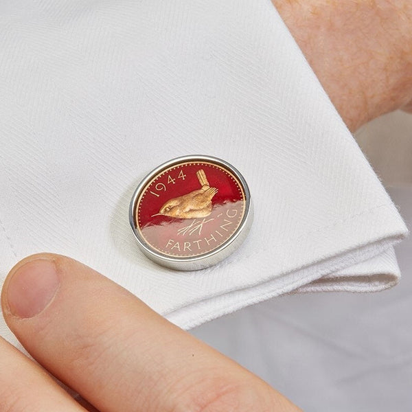 British Farthing Coin Handmade Cufflinks