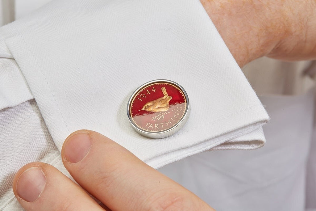 British Farthing Coin Handmade Cufflinks