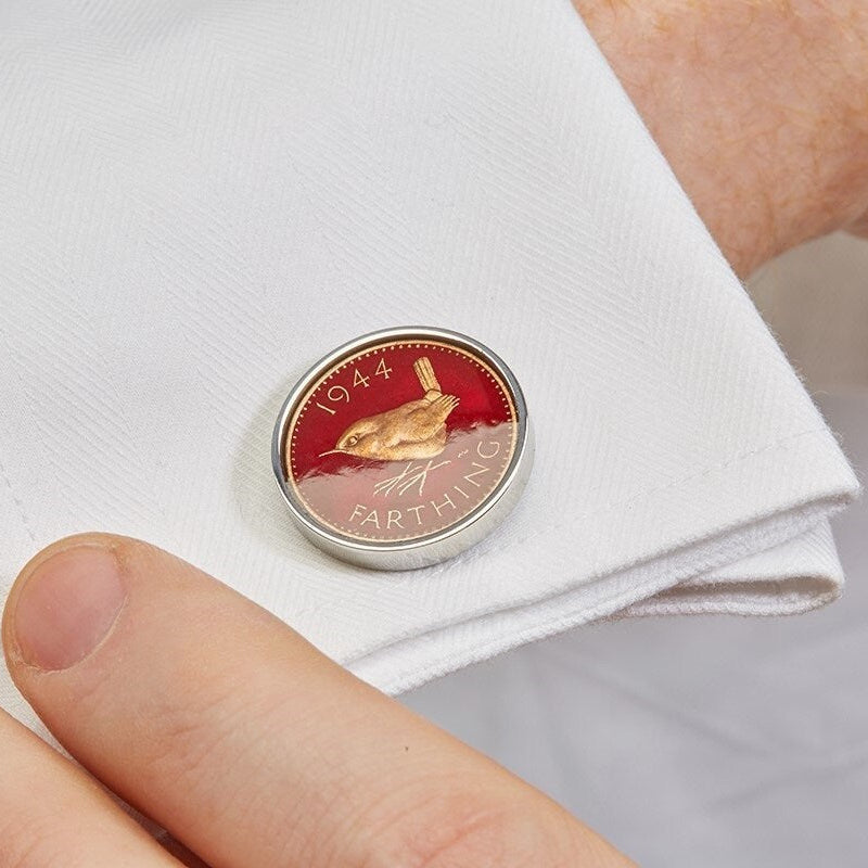 British Farthing Coin Handmade Cufflinks