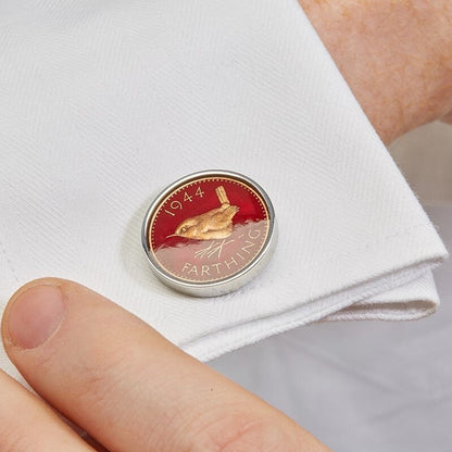 British Farthing Coin Handmade Cufflinks