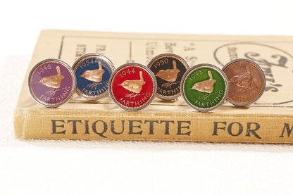 British Farthing Coin Handmade Cufflinks