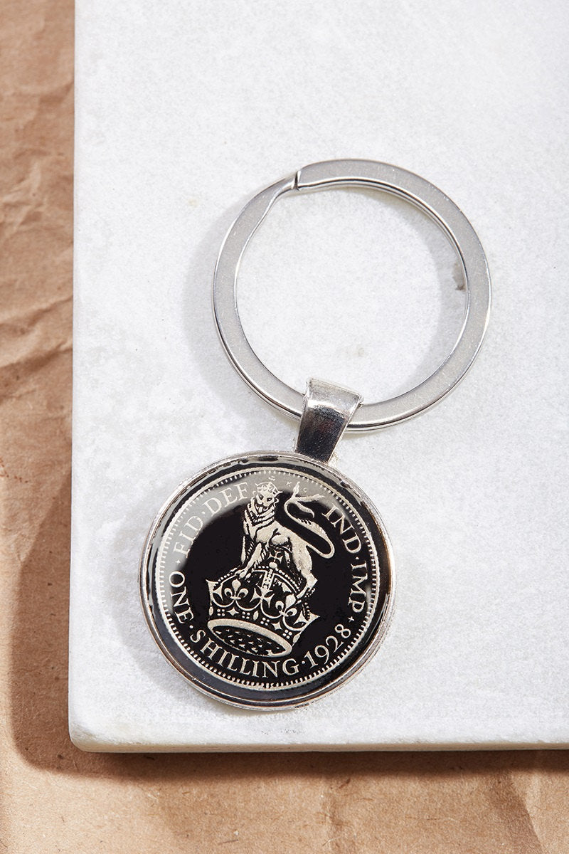 Shilling Coin Keyring