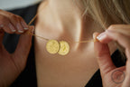 Sixpence Double Necklace Gold Plated and Non-plated