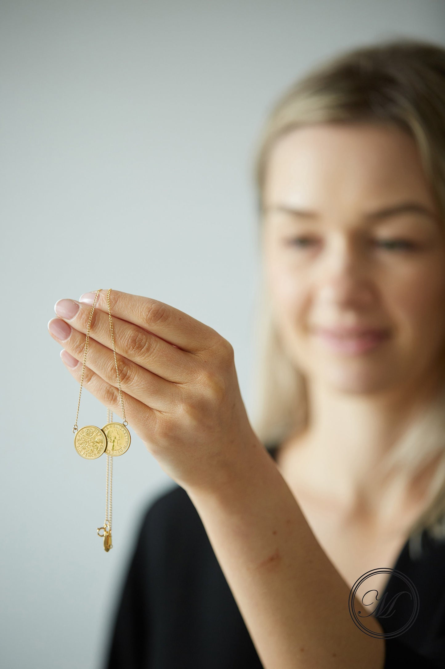 Sixpence Double Necklace Gold Plated and Non-plated