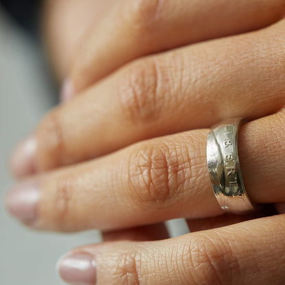 Quarter Dollar LIBERTY 1964 coin ring 90% silver, handmade silver coin ring, American coin ring, rare silver coin ring, USA vintage coin