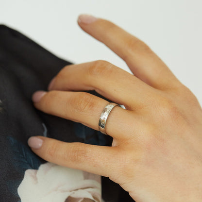 British Sixpence Sterling Silver Coin Ring