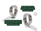 Quarter Dollar LIBERTY 1964 coin ring 90% silver, handmade silver coin ring, American coin ring, rare silver coin ring, USA vintage coin