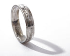 British Shilling Sterling Silver Coin Ring Wedding Band