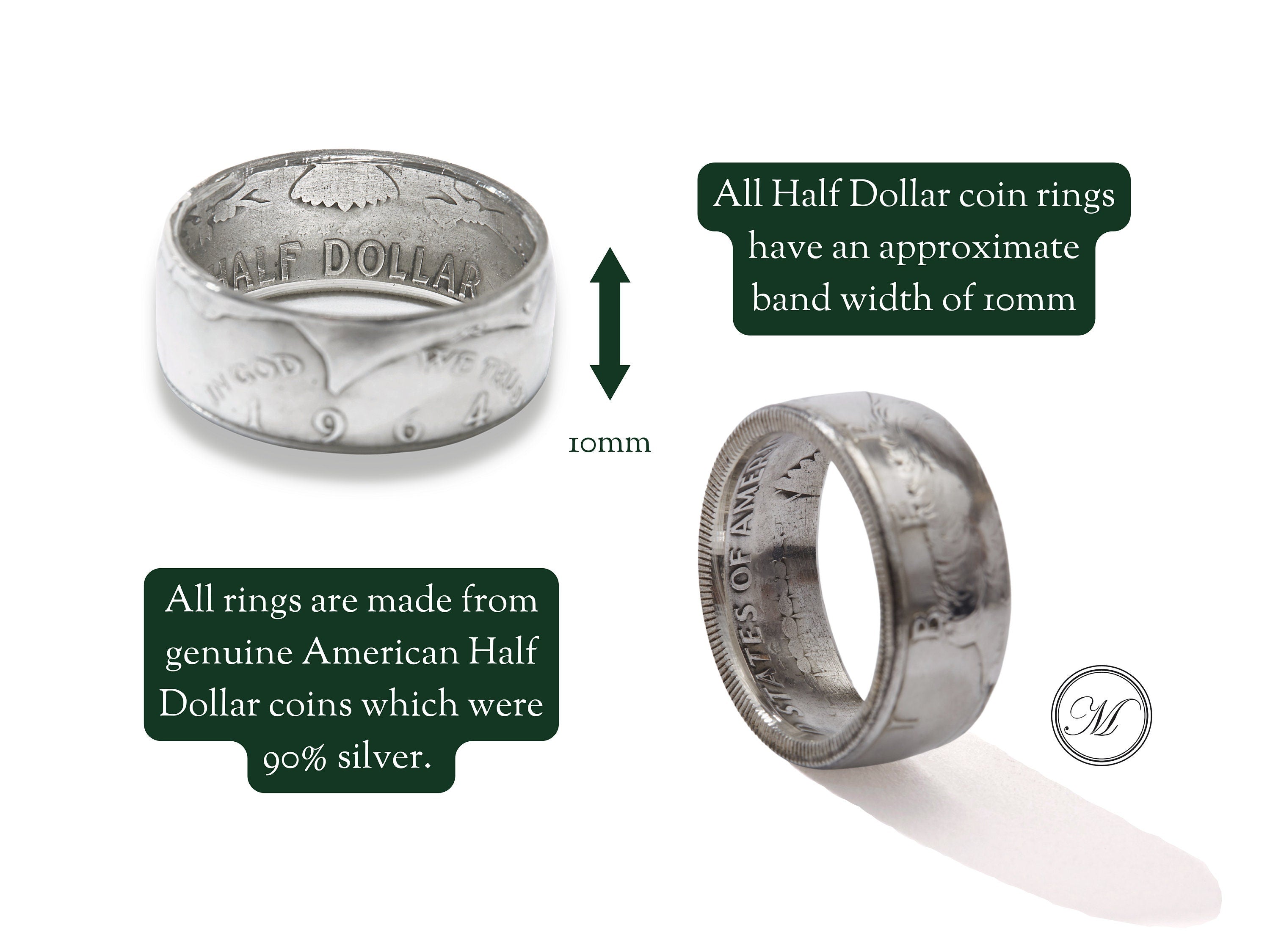 Rings made hot sale from coins