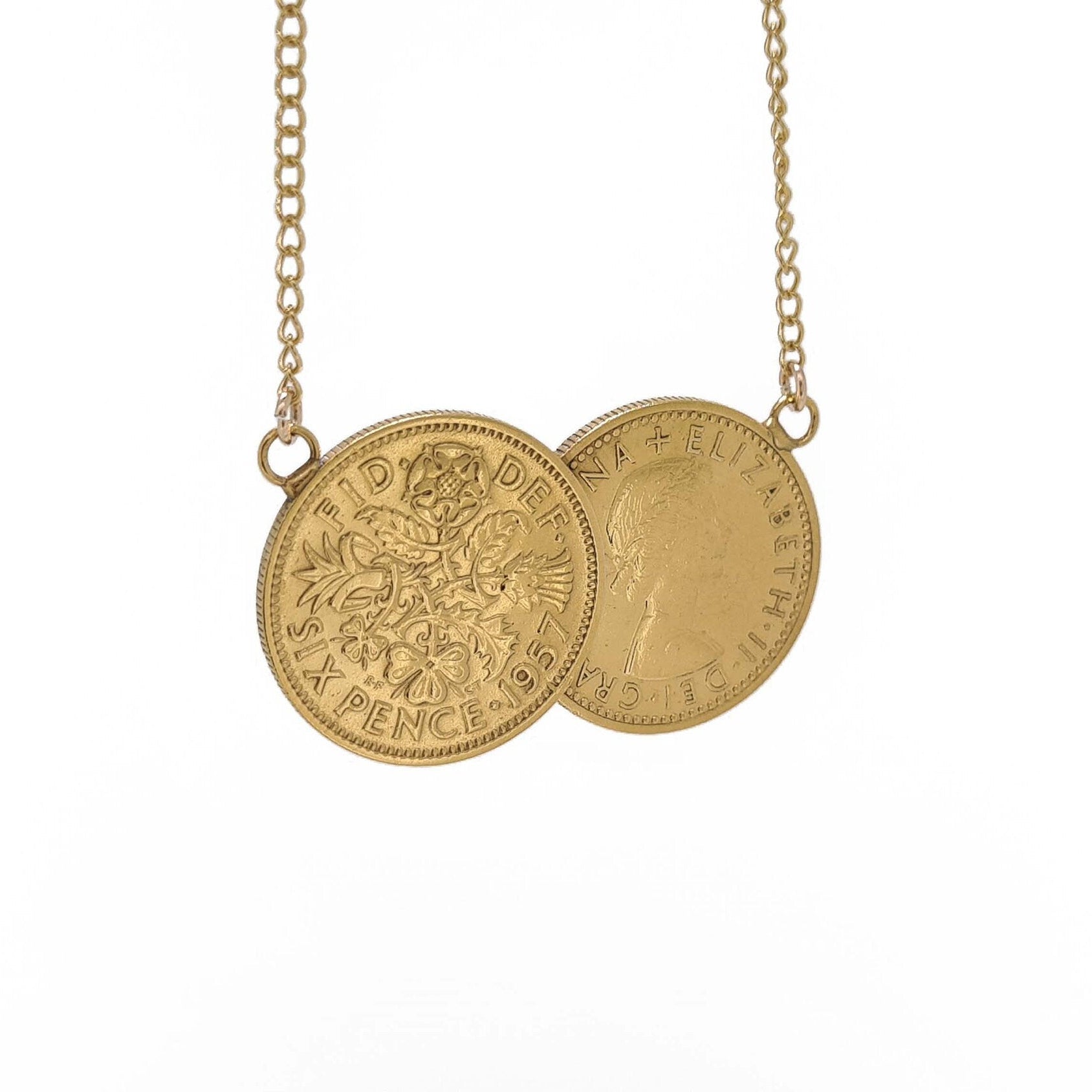 Collana Petit CD Lucky Baroque Metallo Con Finitura Color Oro, Perle In - Foto 9