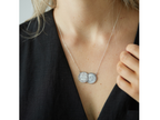 Sterling Silver Sixpence Double Coin Necklace